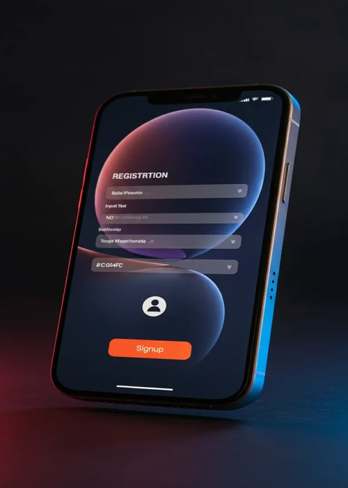 Formulaire d'inscription rapide et sécurisé sur le site Blitz Casino, affichant les champs email et mot de passe pour les nouveaux joueurs.